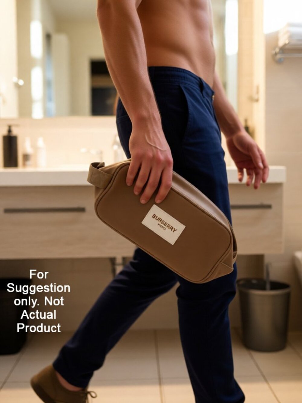 Burberry Hero Men’s Shaving Bag Travel Pouch